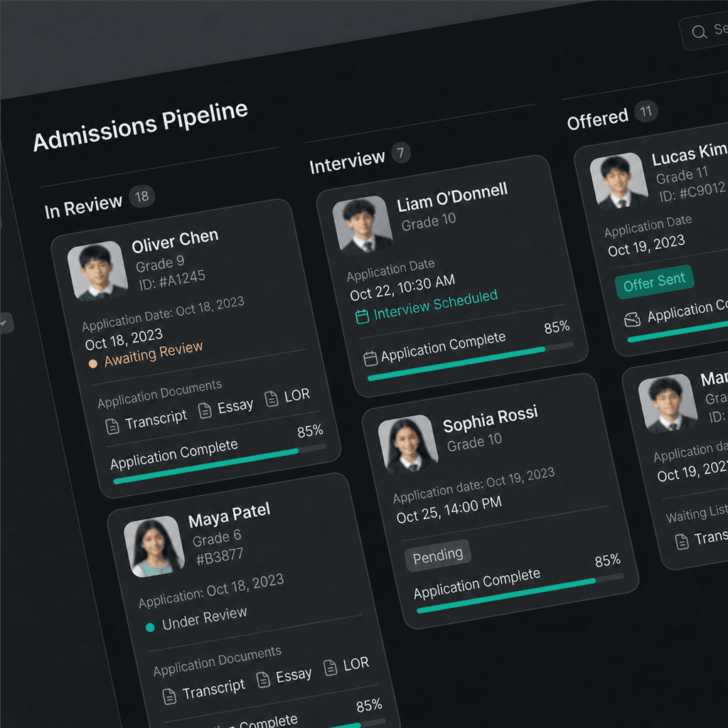 Bridge Admissions family enquiry timeline